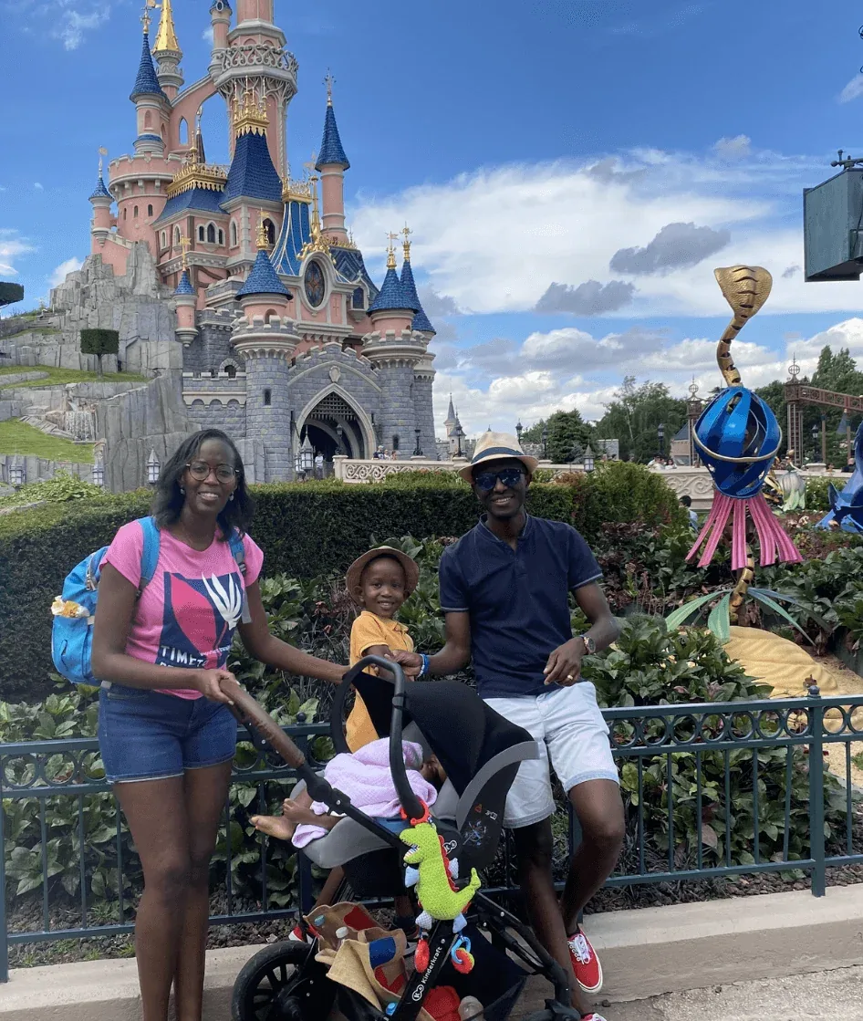 Claude and family on a Diamond vacation