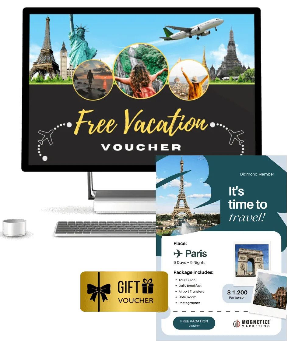 Diamond free vacation voucher