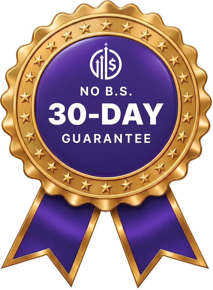 No B.S. 30-day guarantee seal